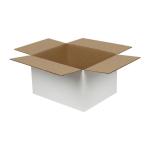 21x12x14 cm единична бяла кутия от велпапе