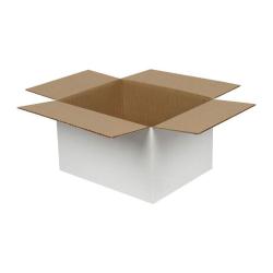 21x12x14 cm единична бяла кутия от велпапе