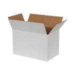 28x18x18 cm единична бяла кутия от велпапе