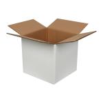 Двойна гофрирана бяла кутия 30x30x30 cm