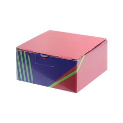 13,5х13,5х6,5 cm Кутия с шарка Бургундия Морско синьо Зелено