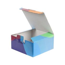 13,5х13,5х6,5 cm Кутия с шарка Синя Бургундия Оранжева