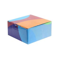 13,5х13,5х6,5 cm Кутия с шарка Синя Бургундия Оранжева