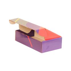 14x8x4 cm кутия за офсетов печат морско синьо бургундско зелено на ивици