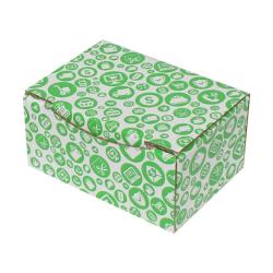 15,5x11x7,5 cm Кутия Зелен модел за пазаруване