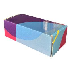 18x7,5x6 cm кутия синьо морско розово офсетов печат