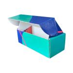 18x7,5x6 cm Кутия Зелен Морски син Розов офсетов печат