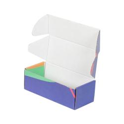 18x7,5x6 cm кутия Navy Blue Green Striped офсетов печат