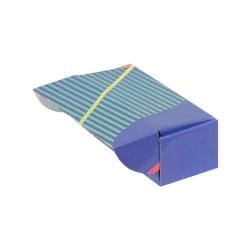 18x7,5x6 cm кутия Navy Blue Green Striped офсетов печат
