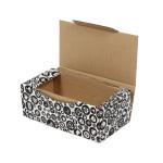 22,5x12x8 cm Кутия с черна шарка