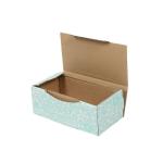 22,5x12x8 cm Кутия с тюркоазени шарки