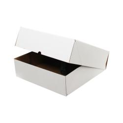 Кутия за електронна търговия 40x40x12 cm - 4 точки - бяла