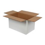 Двойна гофрирана бяла кутия 70x40x40 cm