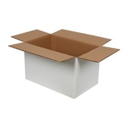 Двойна гофрирана бяла кутия 70x40x40 cm