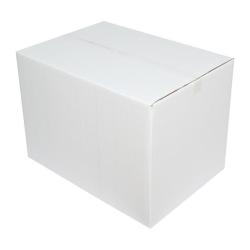 Двойна гофрирана бяла кутия 70x50x50 cm