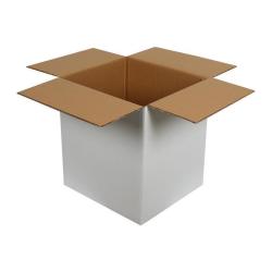 Двойна гофрирана бяла кутия 40x33x44 cm