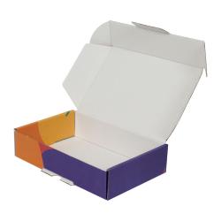 24x16,5x6 cm Предварително заключена кутия Жълто-оранжев цвят с шарка