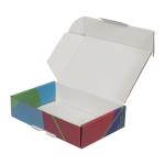 24x16,5x6 cm Предварително заключена кутия Синьо-зелен цвят с шарка