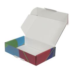 24x16,5x6 cm Предварително заключена кутия Синьо-зелен цвят с шарка