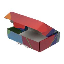 24x16,5x6 cm Предварително заключена кутия Синьо-зелен цвят с шарка