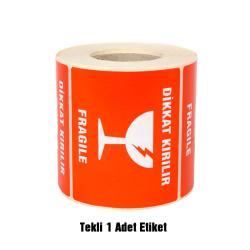 Предупреждение за чупливост Печатен етикет единичен 1 брой