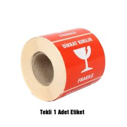 Предупреждение за чупливост Печатен етикет единичен 1 брой