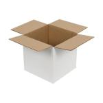 15x13x12 cm единична бяла кутия от велпапе