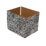 25x20x10 cm единичен гофриран черен пазарски пакет с шарка