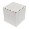 5х5х5 см Бяла картонена кутия от единично велпапе