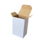 6.5x6.5x10 cm Бяла картонена кутия Двойно велпапе