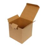 9x9x11 cm Крафт картонена кутия от единично велпапе