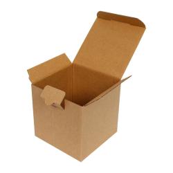 9x9x11 cm Крафт картонена кутия от единично велпапе