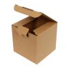 9x9x11 cm Крафт картонена кутия от единично велпапе