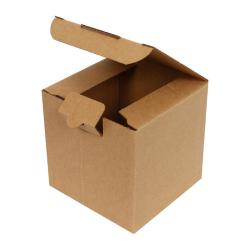 9x9x11 cm Крафт картонена кутия от единично велпапе