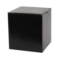 Черна картонена кутия с размери 17x17x18 cm