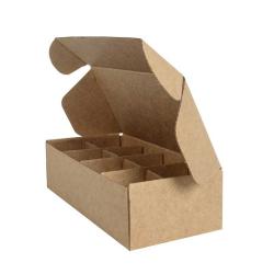 Кутия с отделения от крафт с размери 20x9,5x5,4 cm