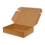 Кутия от крафт картон с ключалка с размери 30x20x10 cm