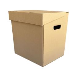 Кутия 32x26x33cm с капак за отваряне с ръкохватка Двойно велпапе