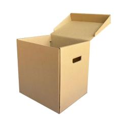 Кутия 32x26x33cm с капак за отваряне с ръкохватка Двойно велпапе