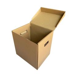 Кутия 32x26x33cm с капак за отваряне с ръкохватка Двойно велпапе