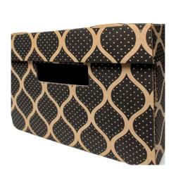 35x27x18cm Черна кутия - Кутия с цип Kraft