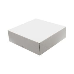 41x32x20 cm Кутия за доставка на електронна търговия Бяла кутия с 4 точки